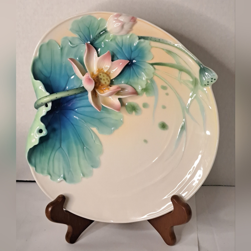 Franz Collection Lotus Harmony Dessert Plate FZ02191
